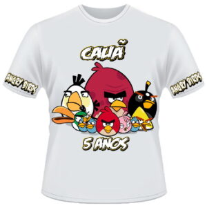 Camisa Angry Birds com falhas na variacao